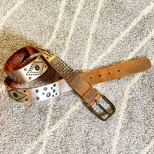 Lucky Brand REAL Leather Boho Belt